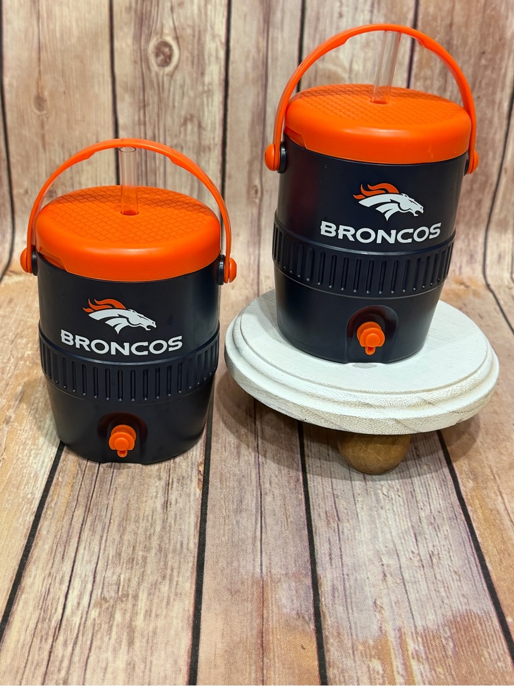 ✨NEW✨ Set of 2 New Release - Denver Broncos Sideline Barrel Drink Cooler
